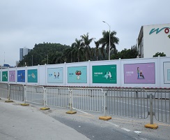 PVC施工圍擋既環(huán)保有實(shí)用，價(jià)格低廉